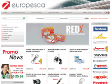 Tablet Screenshot of europesca.it